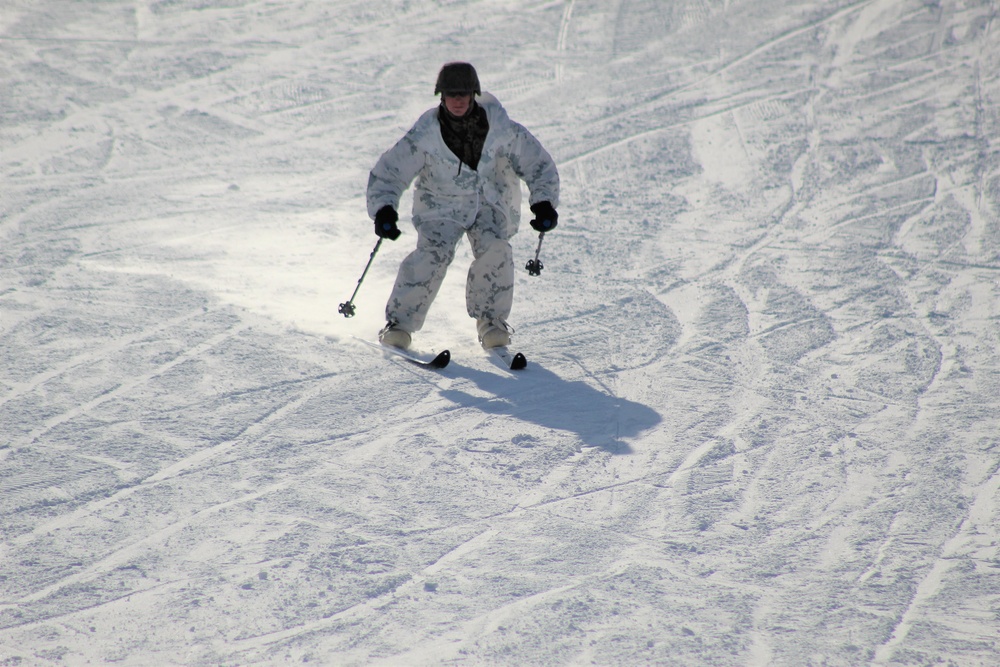 CWOC Class 18-04 students learn skiing techniques during Fort McCoy training