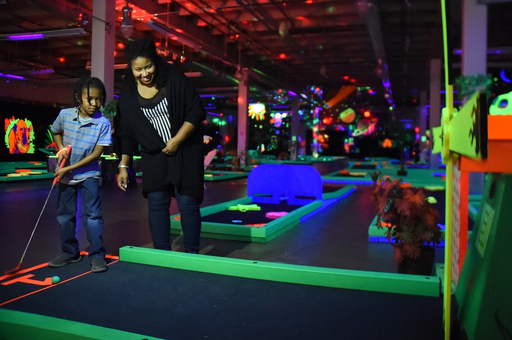 Glow golf unites families of deployed service members