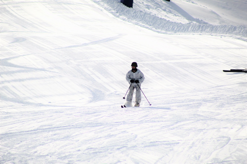 CWOC Class 18-04 students learn skiing techniques during Fort McCoy training