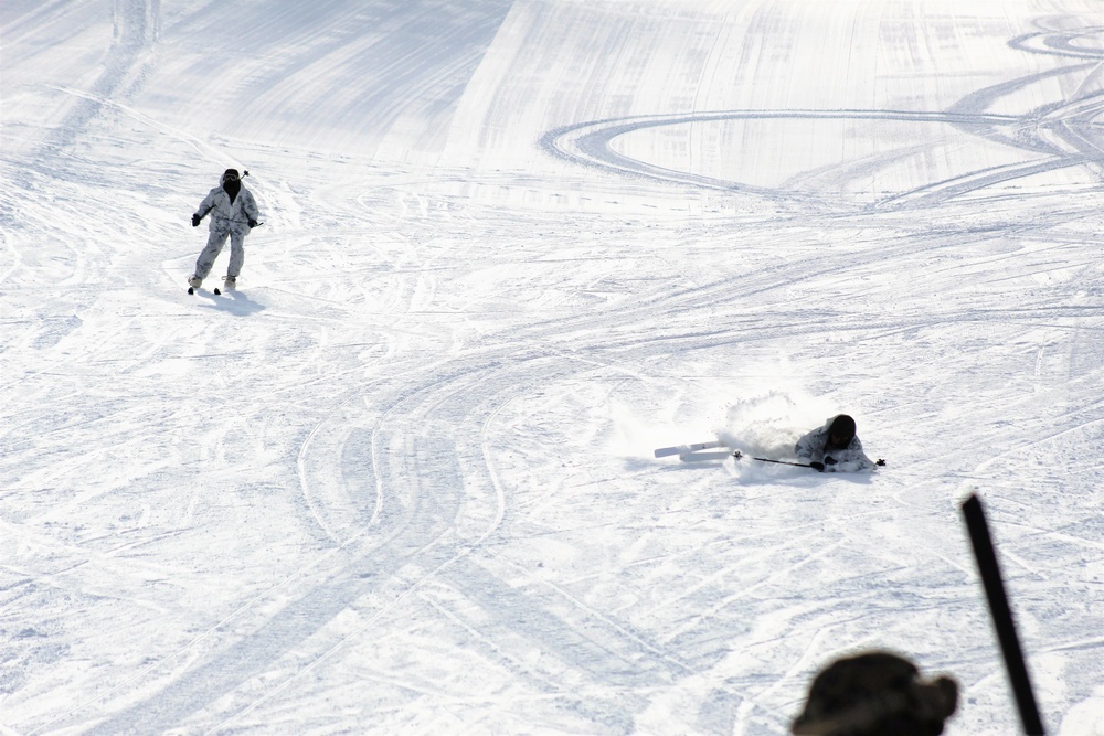 CWOC Class 18-04 students learn skiing techniques during Fort McCoy training