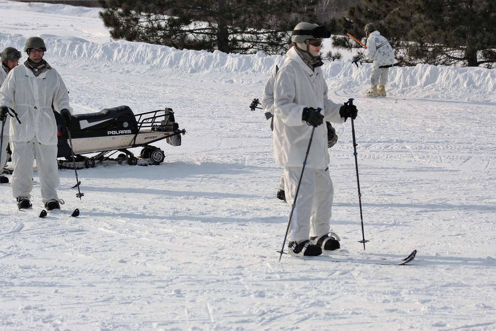 CWOC Class 18-04 students learn skiing techniques during Fort McCoy training