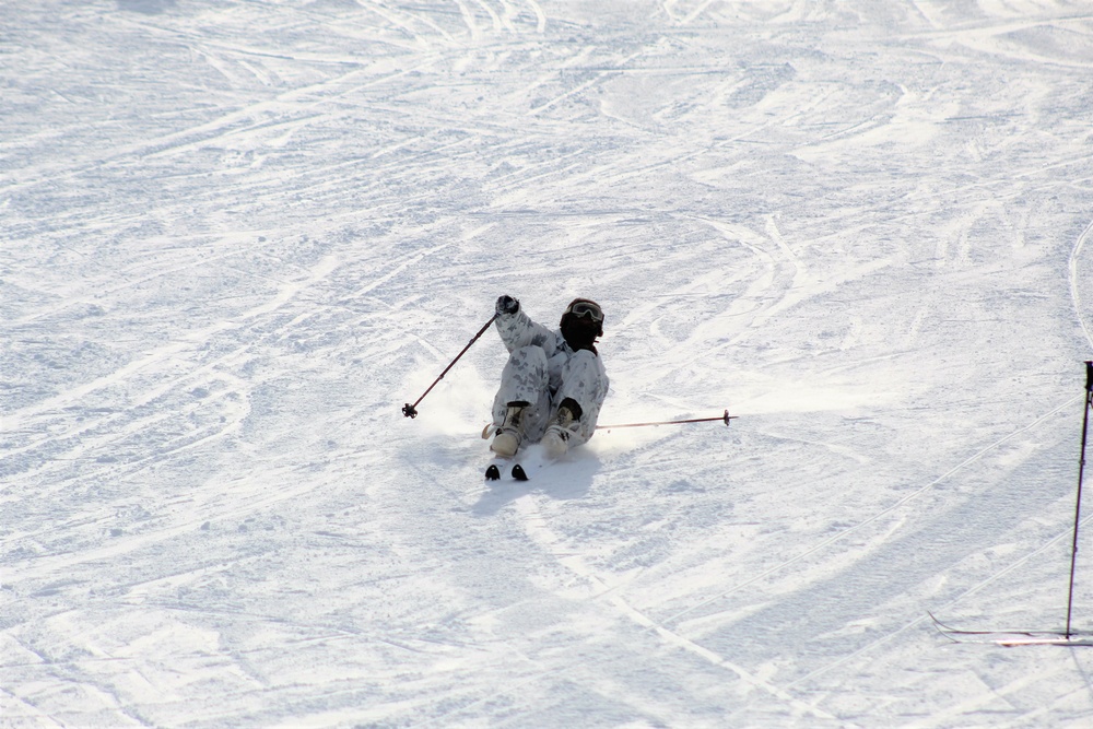 CWOC Class 18-04 students learn skiing techniques during Fort McCoy training