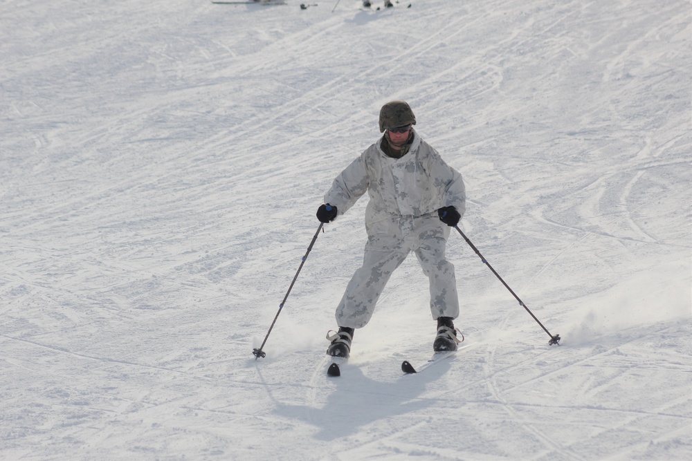 CWOC Class 18-04 students learn skiing techniques during Fort McCoy training