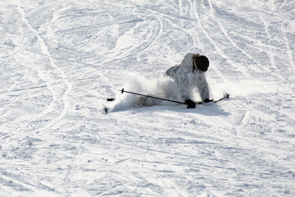 CWOC Class 18-04 students learn skiing techniques during Fort McCoy training