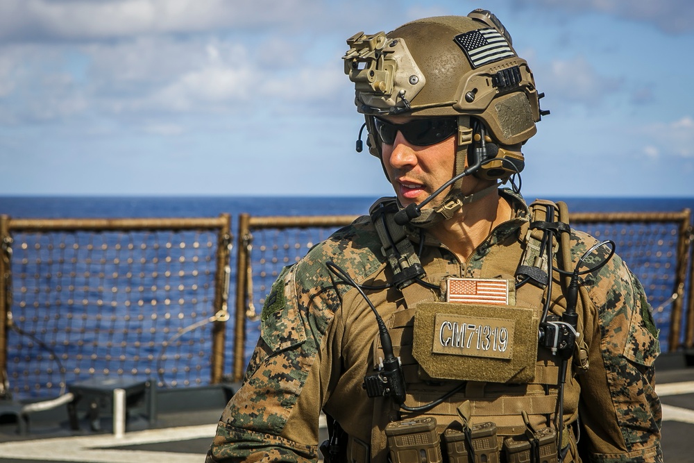Blazing Guns: MRF Conducts Combat Marksmanship Training aboard Oak Hill