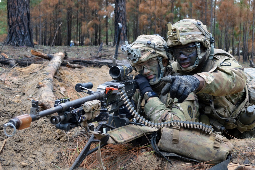 Bronco Soldiers defend the perimeter at JRTC