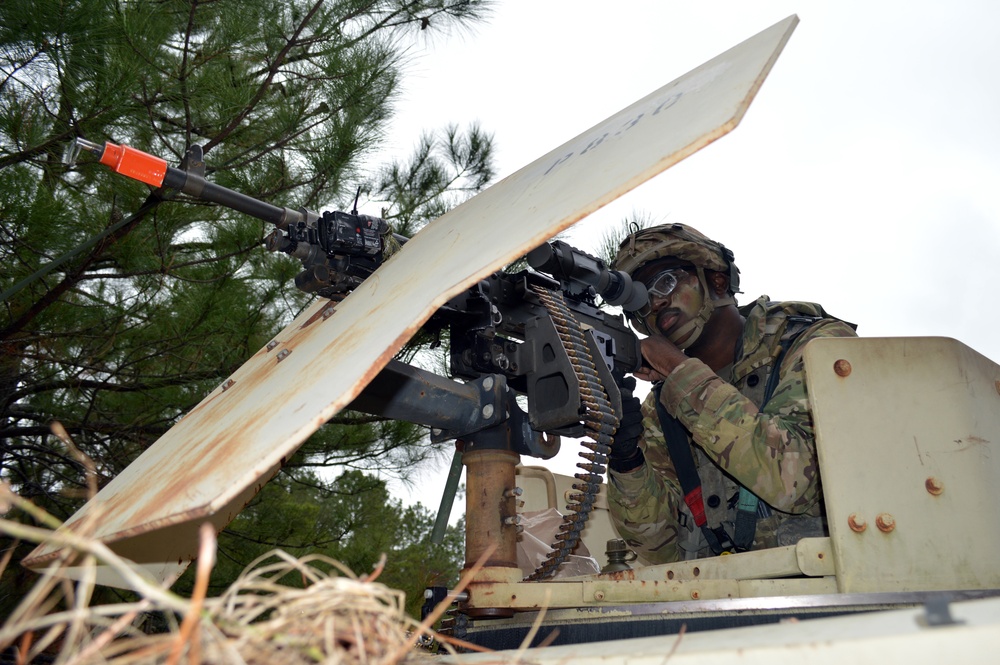 Bronco Soldiers defend the perimeter at JRTC