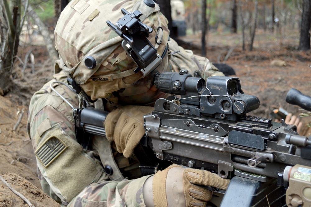 Bronco Soldiers defend the perimeter at JRTC