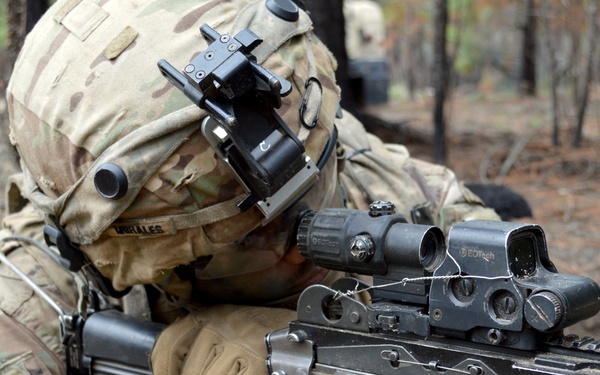 Bronco Soldiers defend the perimeter at JRTC