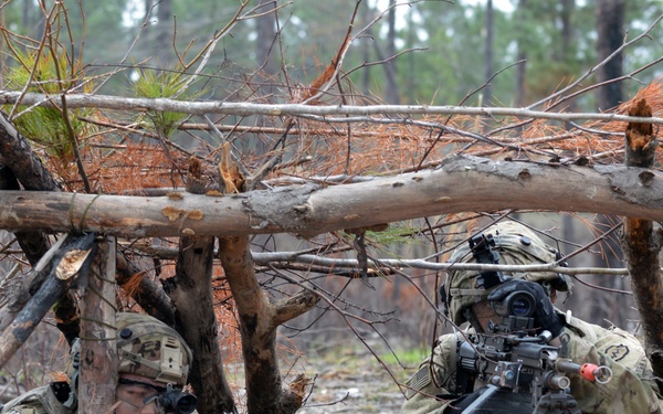 Soldiers defend against opposing forces at JRTC