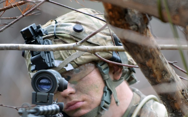 Soldiers defend against opposing forces at JRTC
