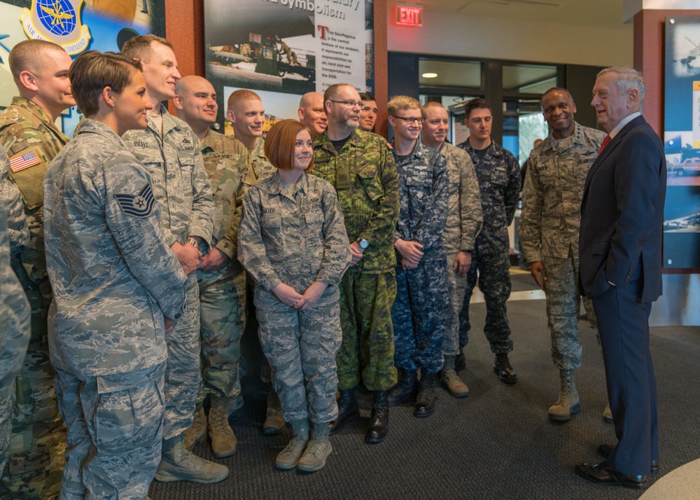SecDef visit to USTRANSCOM, Scott Air Force Base, Ill.