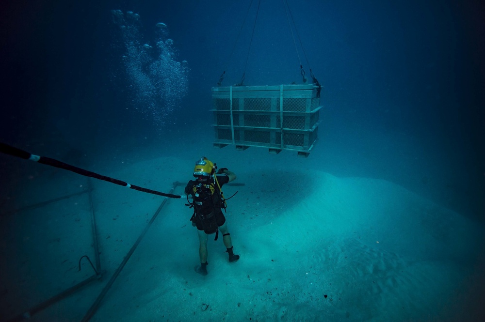 US Underwater Recovery Team Searches For Missing WWII Aviators in Palau