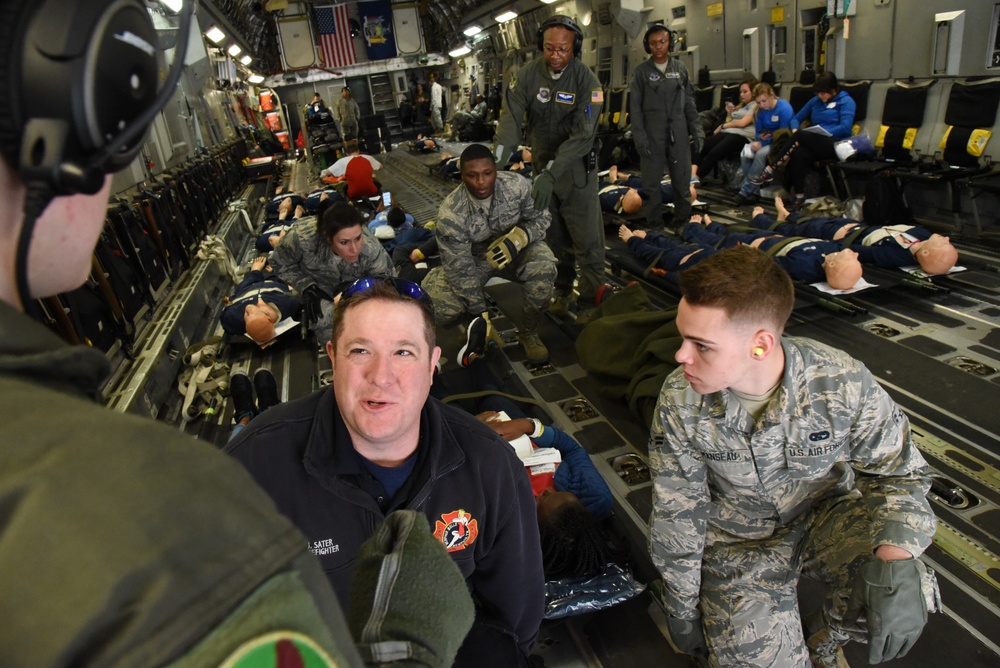 105th Airlift Airmen hone aeromedical evacuation skills
