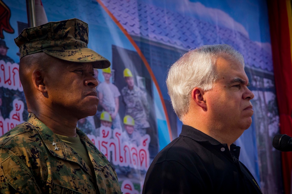 Cobra Gold 18: Officials attend Thungsorhongsa building dedication