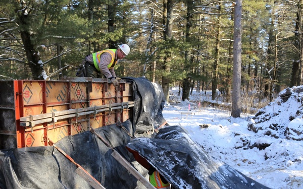 New pedestrian bridge being built near Fort McCoy's Pine View Campground