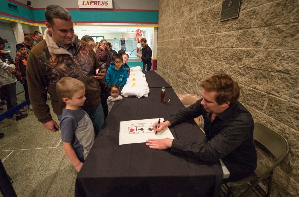 Magician and Illusionist Mike Super Performs at Wright-Patterson AFB