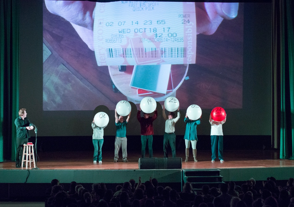 Magician and Illusionist Mike Super Performs at Wright-Patterson AFB