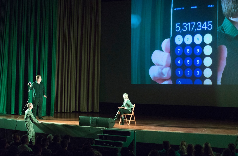 Magician and Illusionist Mike Super Performs at Wright-Patterson AFB