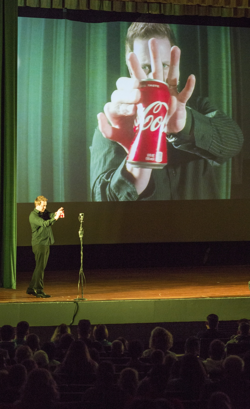 Magician and Illusionist Mike Super Performs at Wright-Patterson AFB