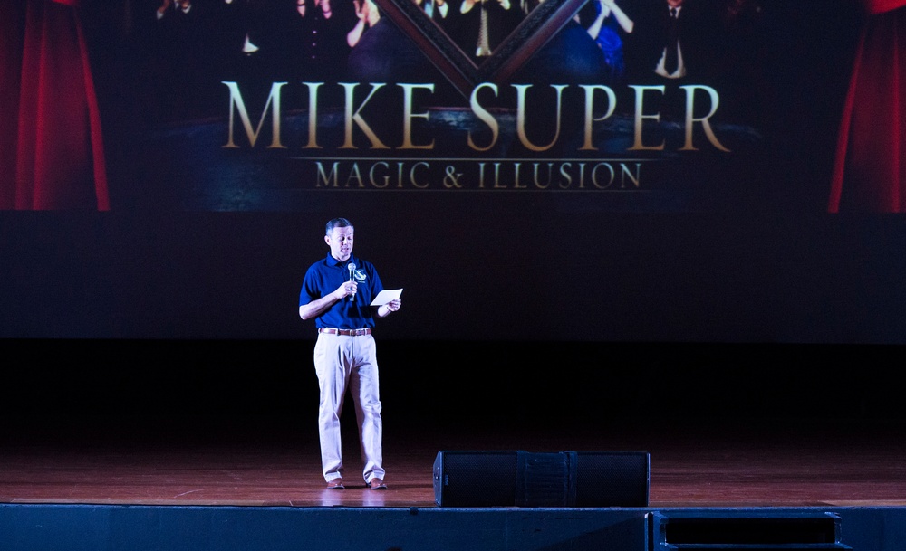 Magician and Illusionist Mike Super Performs at Wright-Patterson AFB