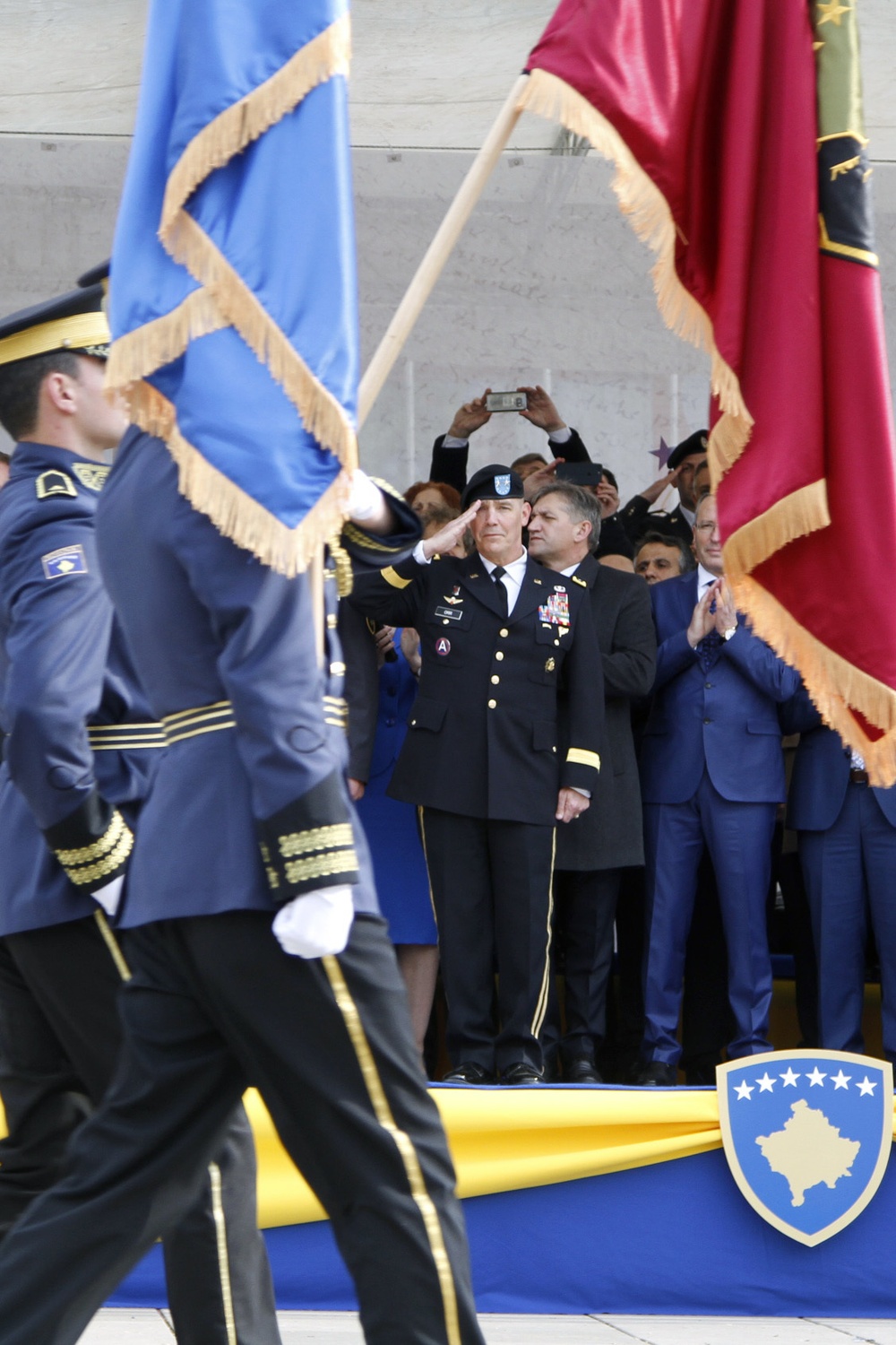 Orr, Iowa National Guard salute Kosovo's independence