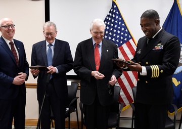 Navy Railgun Lines Named for Two Electromagnetic Railgun Visionaries at Ceremony