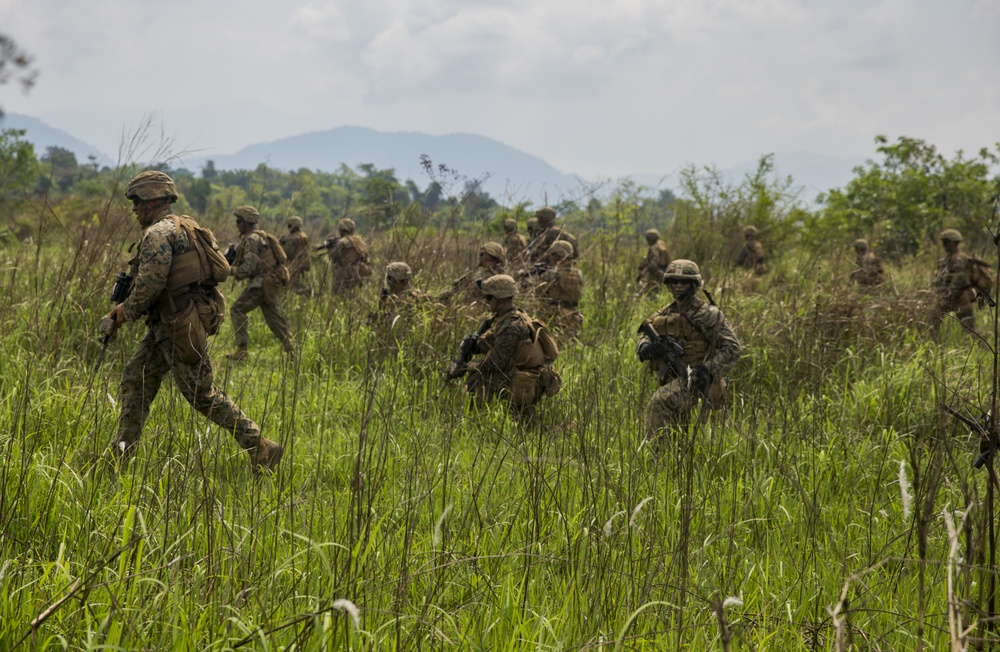 Americas Battalion participates in Exercise Cobra Gold 2018 combined arms live fire exercise