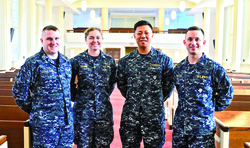 Chaplain candidates learn what it means to serve God and country aboard Quantico