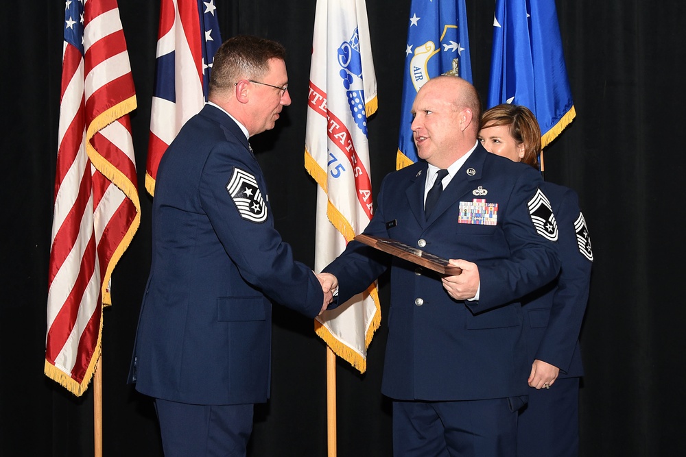 Airman recognized for promotion to chief master sergeant