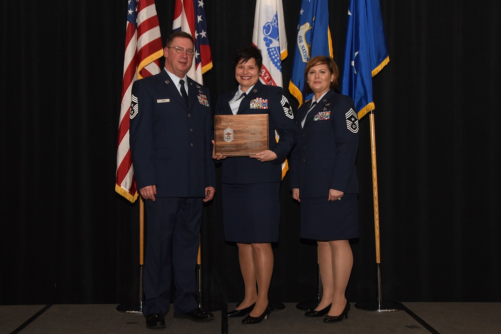 Airman recognized for promotion to chief master sergeant