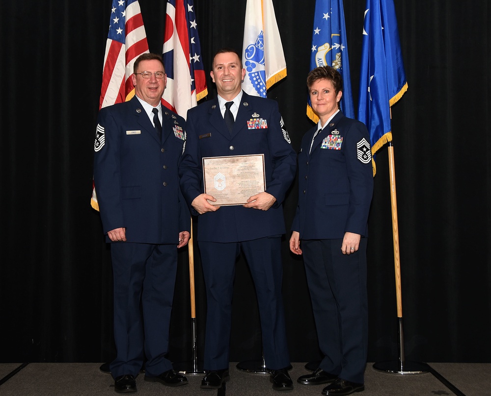 Airman recognized for promotion to chief master sergeant