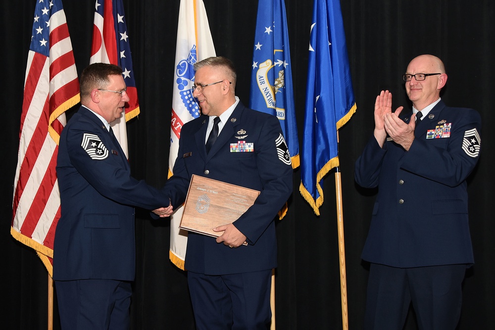 Airman recognized for promotion to chief master sergeant