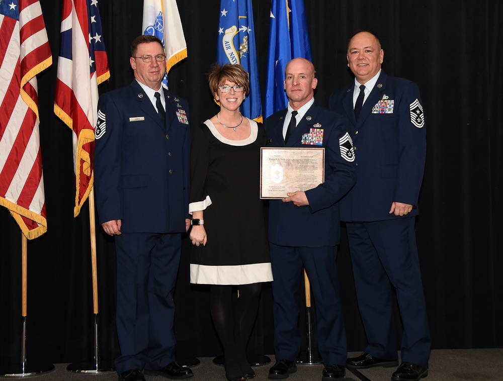 Airman recognized for promotion to chief master sergeant