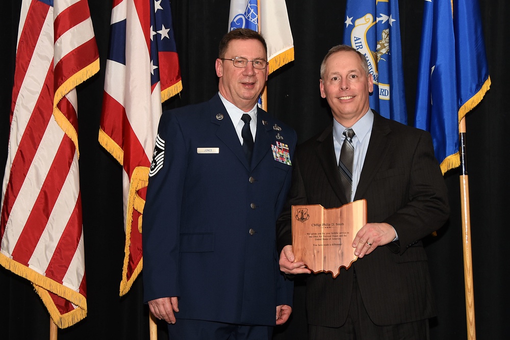 Airman recognized for retirement as a chief master sergeant