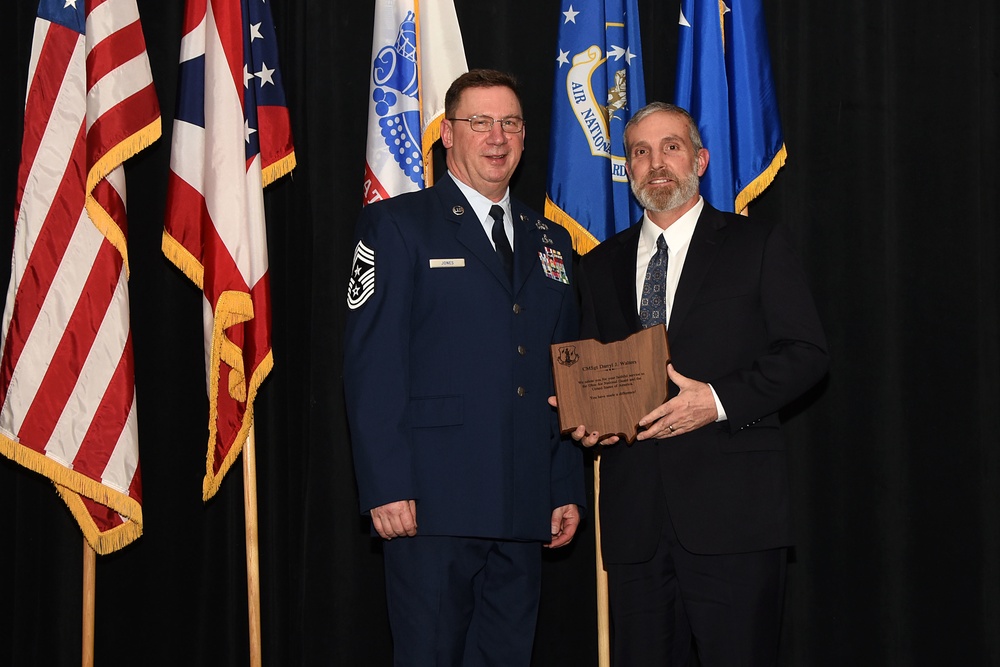 Airman recognized for retirement as a chief master sergeant