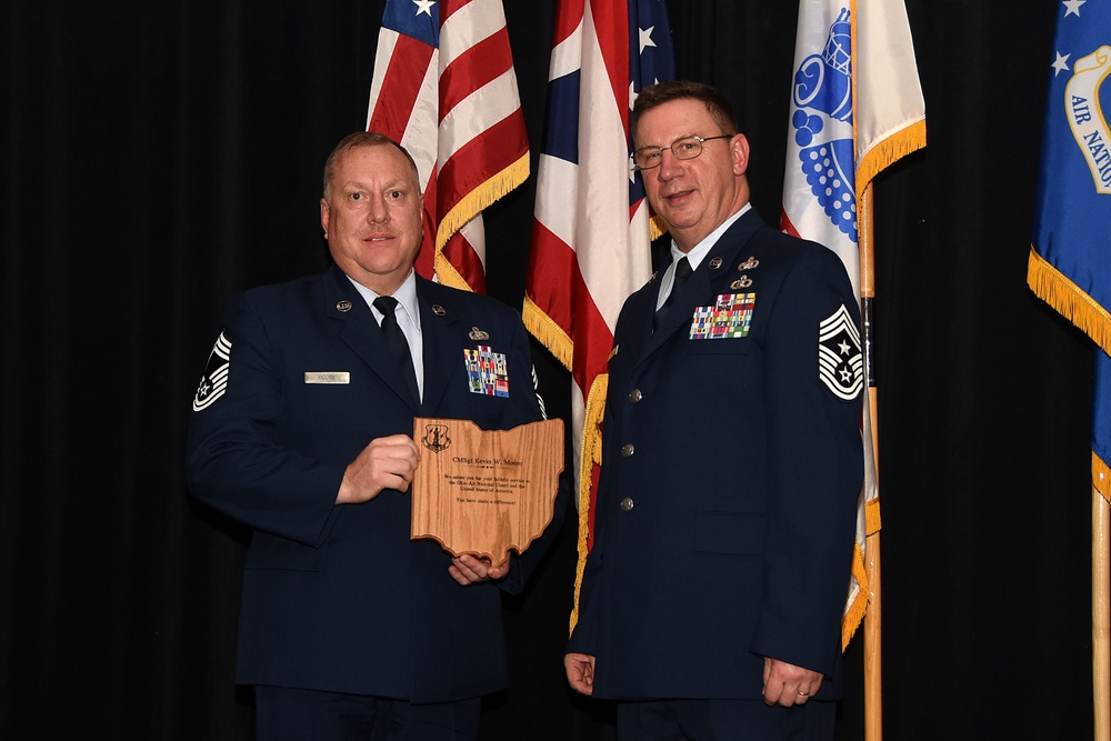 Airman recognized for retirement as a chief master sergeant