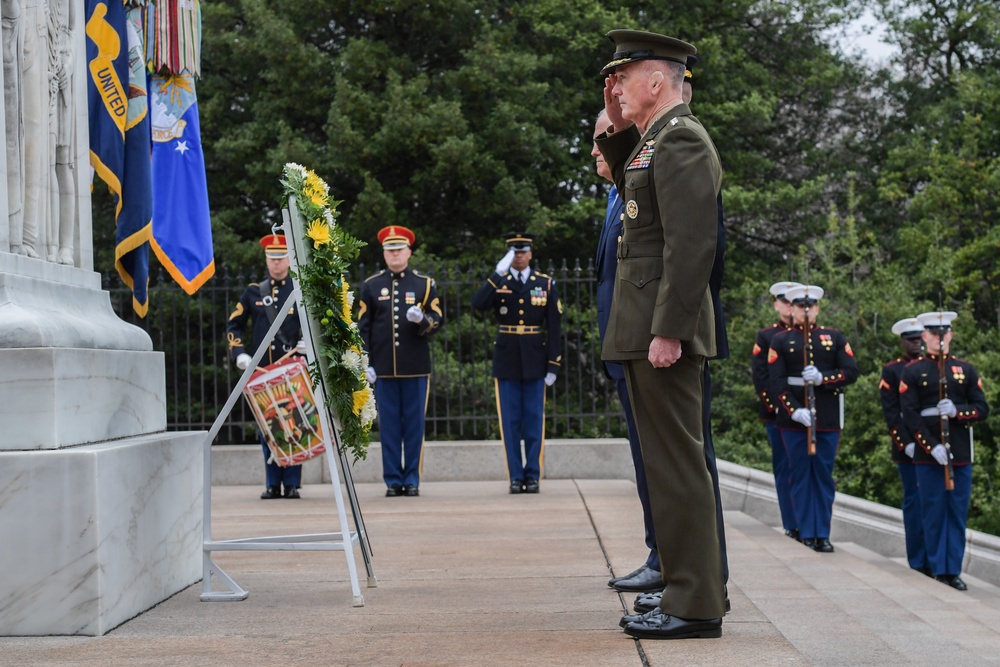Wreath Laying Ceremony honoring Malcolm Turnbull