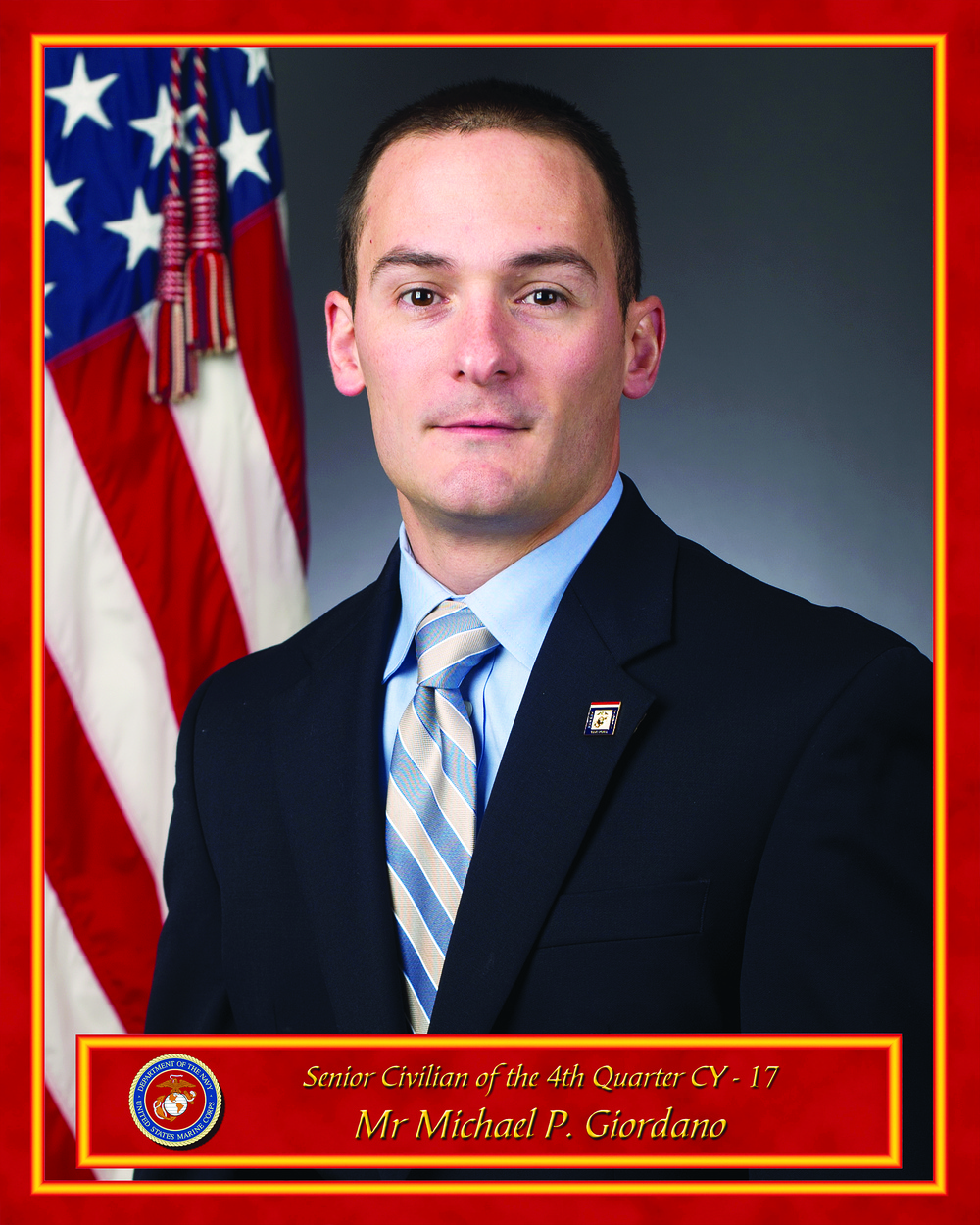 Quantico Senior Civilian of the Fourth Quarter Michael Giordano