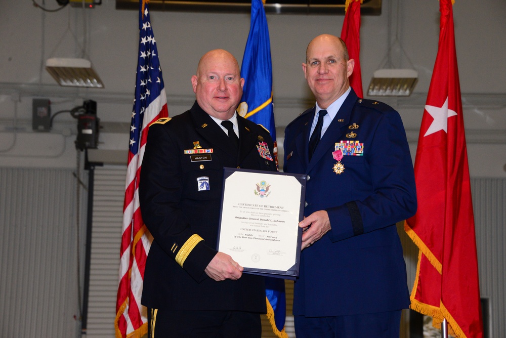 Brig. Gen. Donald Johnson Retirement Ceremony