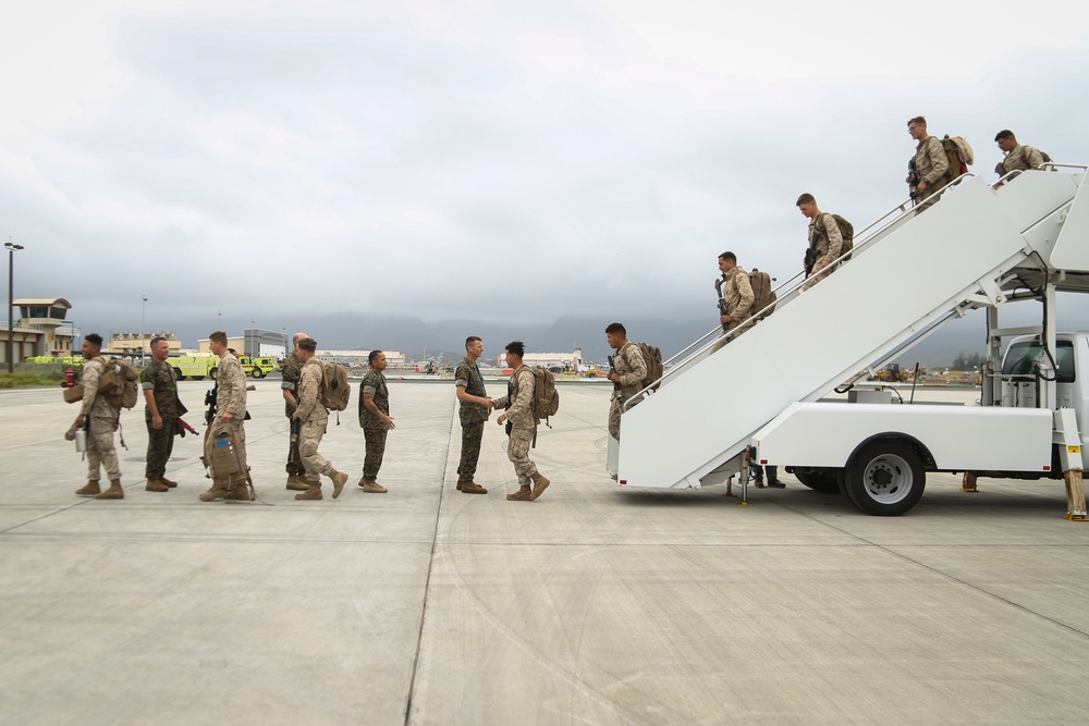 Hawaii Marines return from ITX 2-18