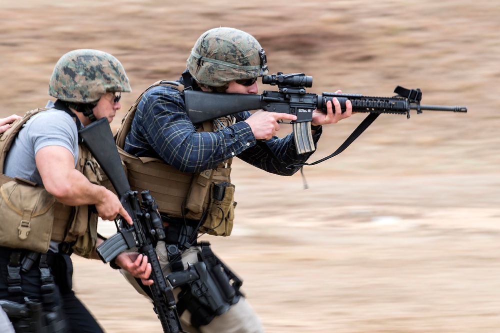 Marine Security Forces Conduct Close Quarter Battle Training