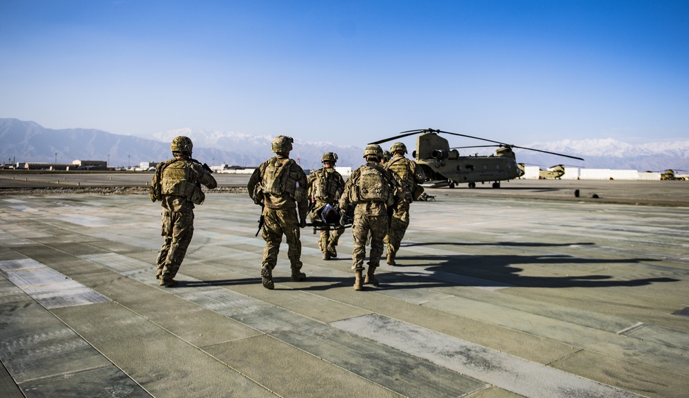 83rd ERQS pararescuemen conduct integration training with members of the U.S. Army in Afghanistan