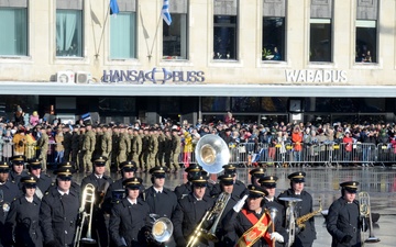 US Army marches in Estonia's Independence Day parade