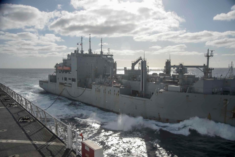 USNS Mercy Conducts Replenishment-at-Sea