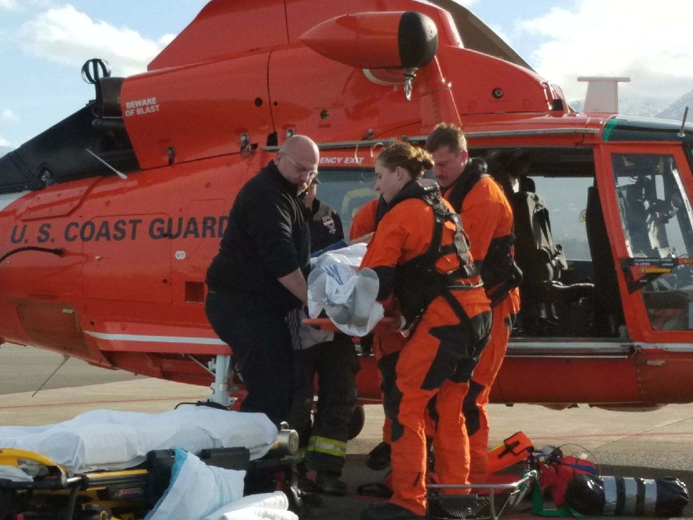 Coast Guard medevas hiker after fall from Clallam-County waterfall, Wash.
