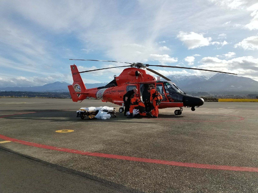 Coast Guard medevas hiker after fall from Clallam-County waterfall, Wash.