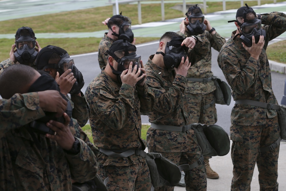 31st MEU Marines participate in annual gas chamber training