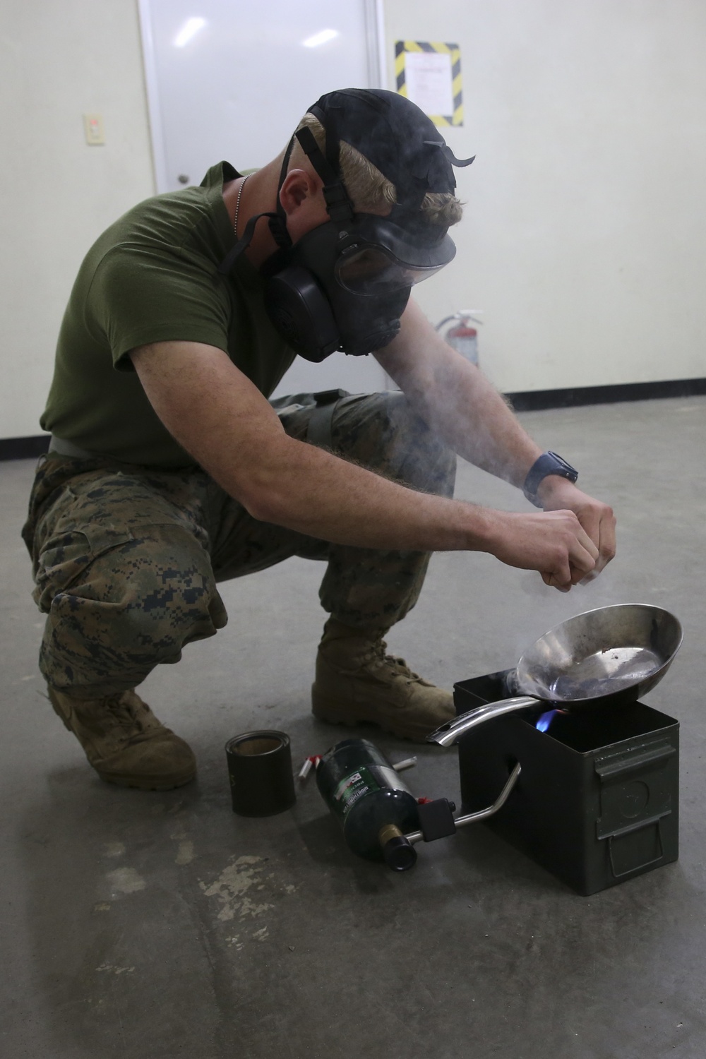 31st MEU Marines participate in annual gas chamber training