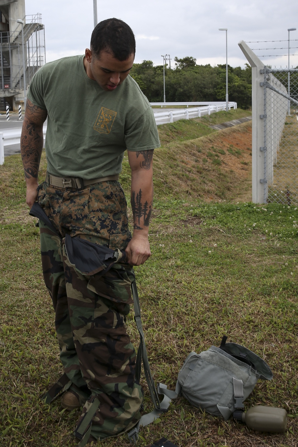 31st MEU Marines participate in annual gas chamber training